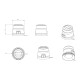 Girofar LED 10-30V 24W - 3 ani Garantie - fixare magnetica, cu baterie si telecomanda Girofar LED 10-30V 24W - 3 ani Garantie - fixare magnetica, cu baterie si telecomanda